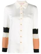 Tory Burch Studded Patchwork Shirt - White