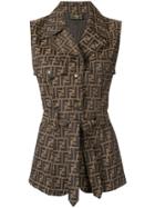 Fendi Pre-owned Sleeveless Top - Brown