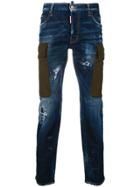 Dsquared2 City Biker Cargo Jeans - Blue