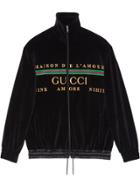 Gucci Logo Embroidered Jacket - Black