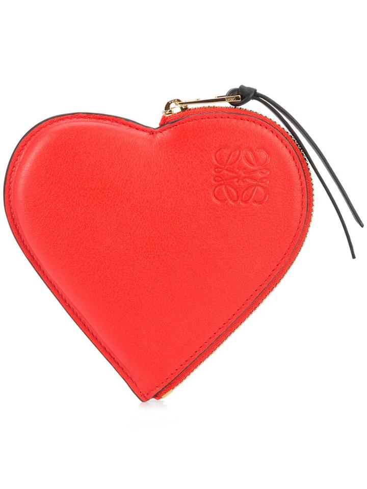 Loewe Heart Shaped Purse - Red