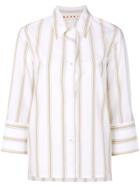Marni Striped Wide Cuff Shirt - White