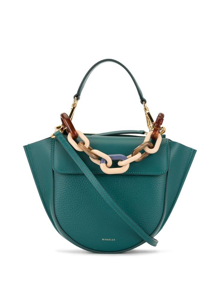 Wandler Hortensia Chain Mix Shoulder Bag - Green