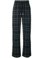 Blood Brother Plaid Track Pants - Blue