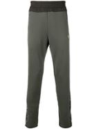 Ea7 Emporio Armani Contrast Stripe Track Pants - Grey