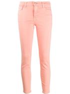 J Brand Skinny Cropped Jeans - Pink