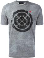 Dsquared2 Spiral Crest Print T-shirt, Men's, Size: Small, Grey, Cotton