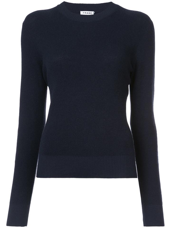 Frame Denim Crew Neck Jumper - Black