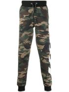 Philipp Plein Camouflage Print Trousers - Green