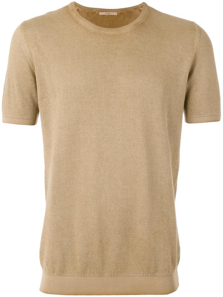 Nuur - Crew Neck Jumper - Men - Cotton - 48, Brown, Cotton