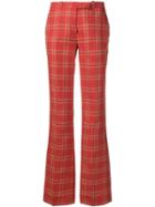 Etro Checked Trousers - Red