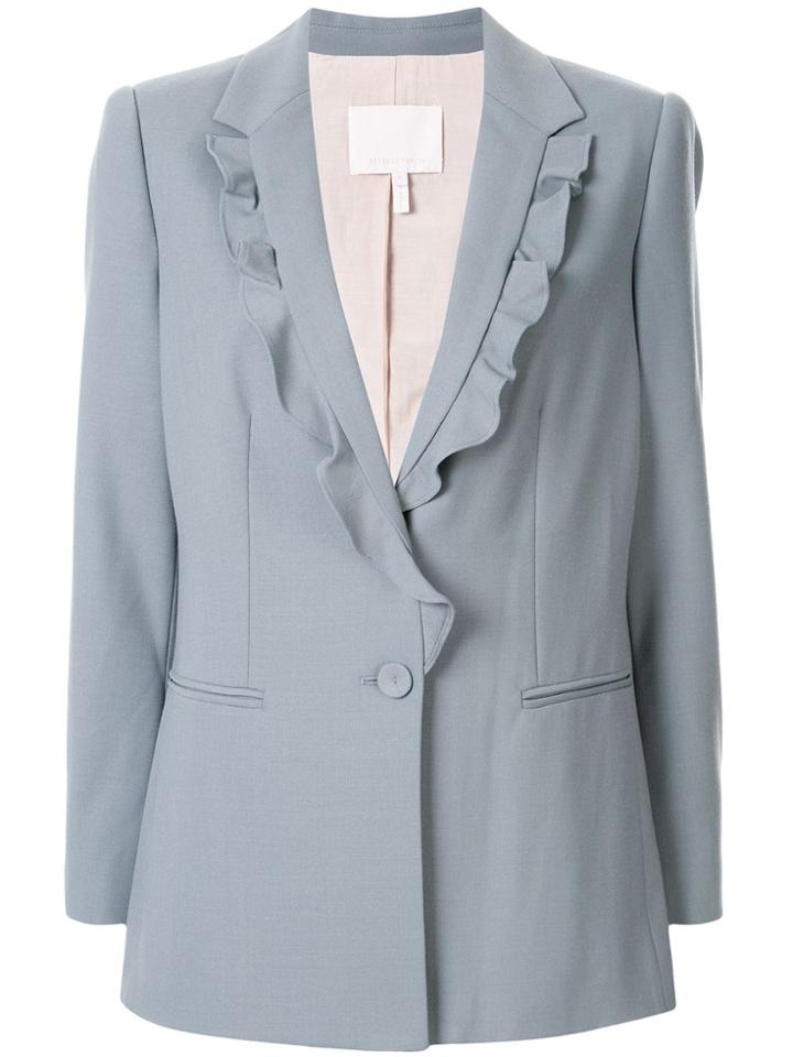 Rebecca Taylor Suiting Ruffle Jacket Rebecca Taylor - Blue