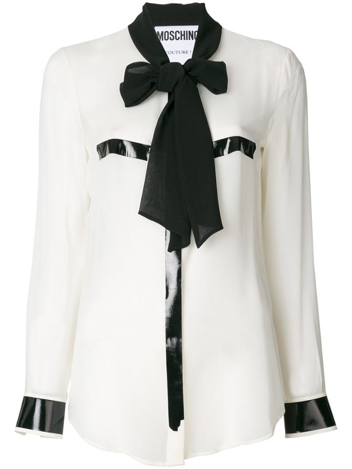 Moschino Pussy Bow Blouse - White