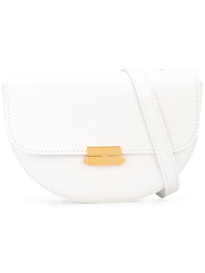 Wandler Foldover Top Belt Bag - White