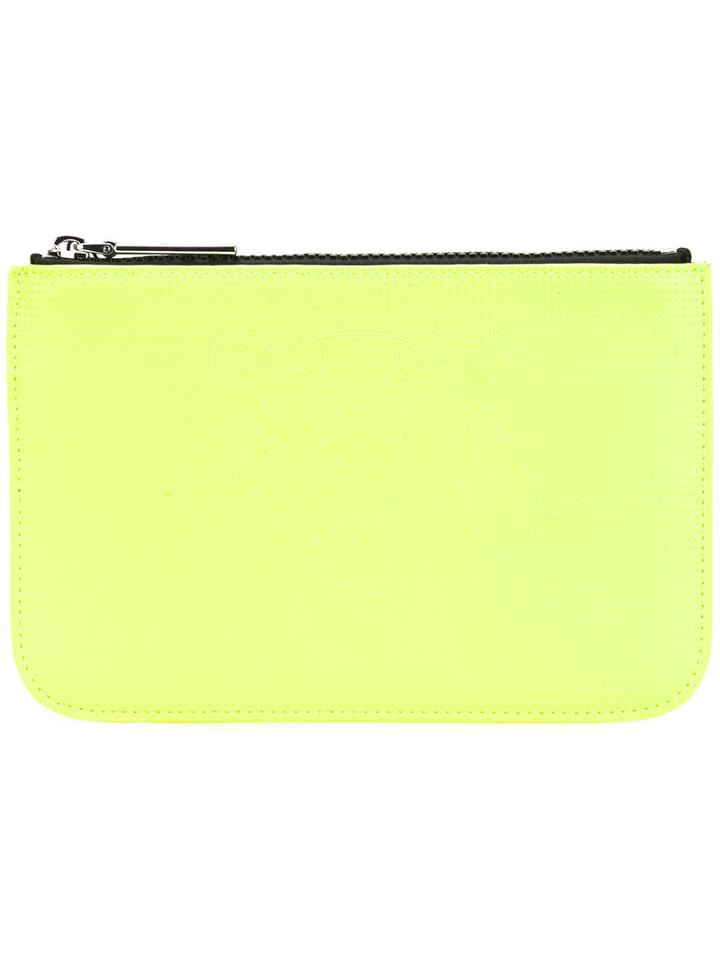 Kenzo - Tiger Clutch - Women - Leather/pvc - One Size, Yellow/orange, Leather/pvc