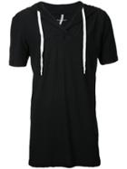 First Aid To The Injured - Lacunae Hooded T-shirt - Unisex - Cotton - 1, Black, Cotton