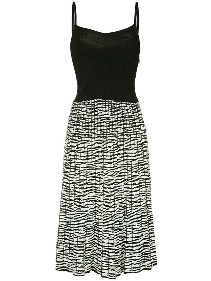 Proenza Schouler Tiger Jacquard Cami Knit Dress - White