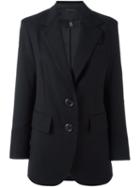 Marc Jacobs Oversized Blazer, Women's, Size: 6, Black, Polyester/cupro/wool