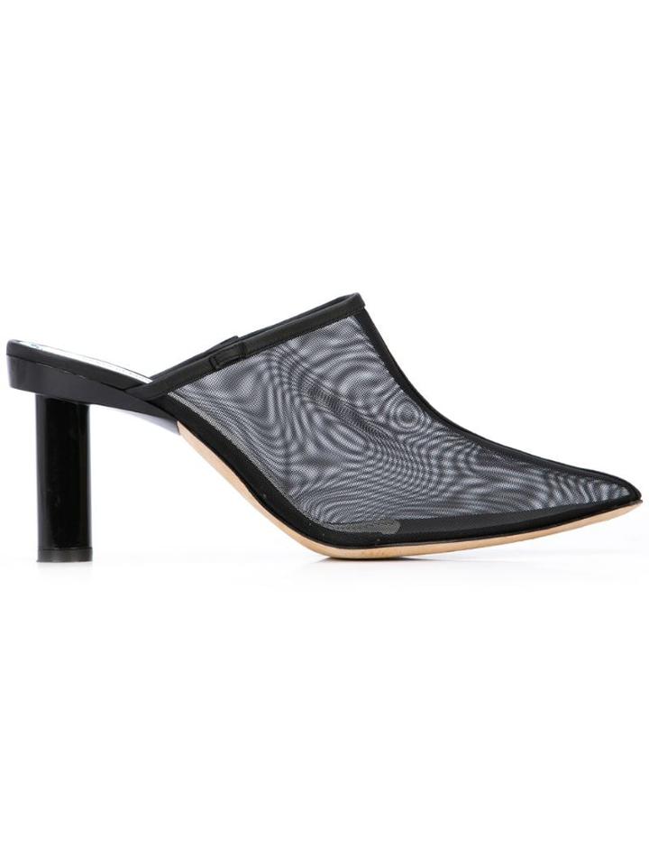 Tibi Jesse Heels Mules - Black