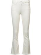 Ag Jeans 'jodi' Cropped Trousers, Women's, Size: 26, White, Cotton/polyurethane