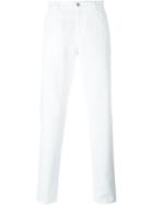 Dolce & Gabbana Classic Chinos, Men's, Size: 50, White, Cotton