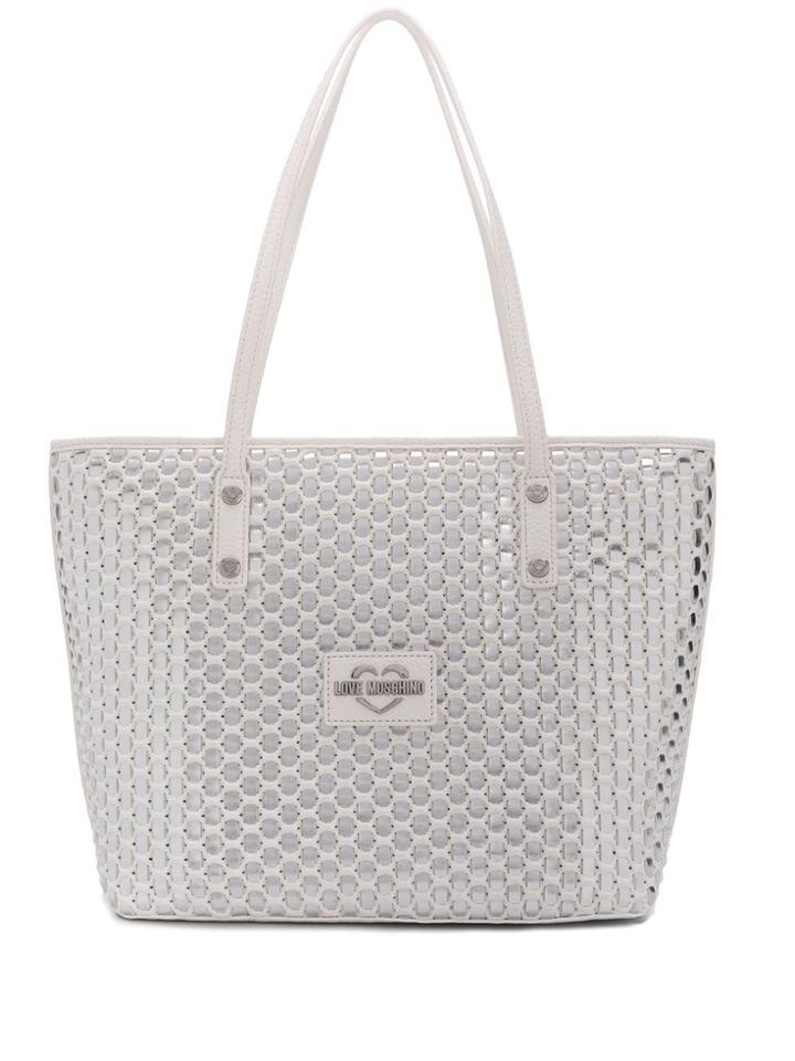 Love Moschino Silver Tote Bag
