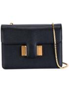 Tom Ford Chain Strap Shoulder Bag, Women's, Black, Calf Leather/sheep Skin/shearling/bos Taurus/brass
