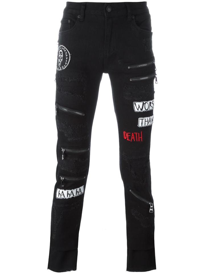 Haculla Destroyed Effect Skinny Jeans - Black