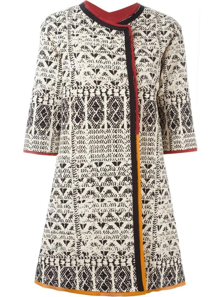 Etro Three-quarter Sleeve Coat, Women's, Size: 38, Nude/neutrals, Cotton/silk/polyester/acetate