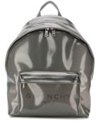Givenchy Shiny Logo Print Backpack - Grey
