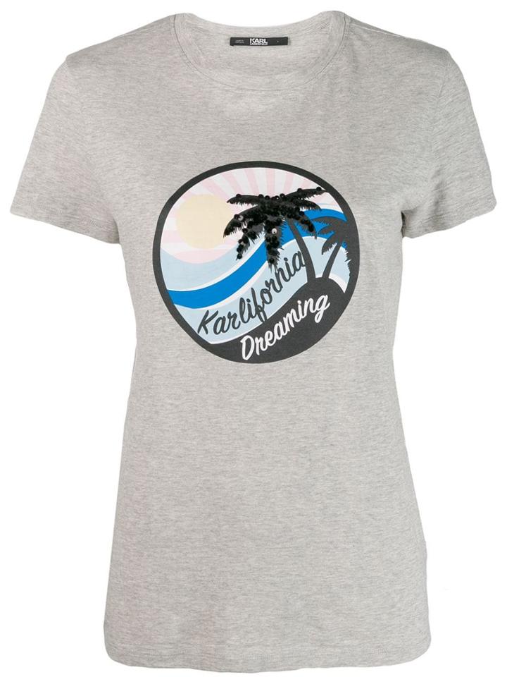 Karl Lagerfeld Karlifornia T-shirt - Grey