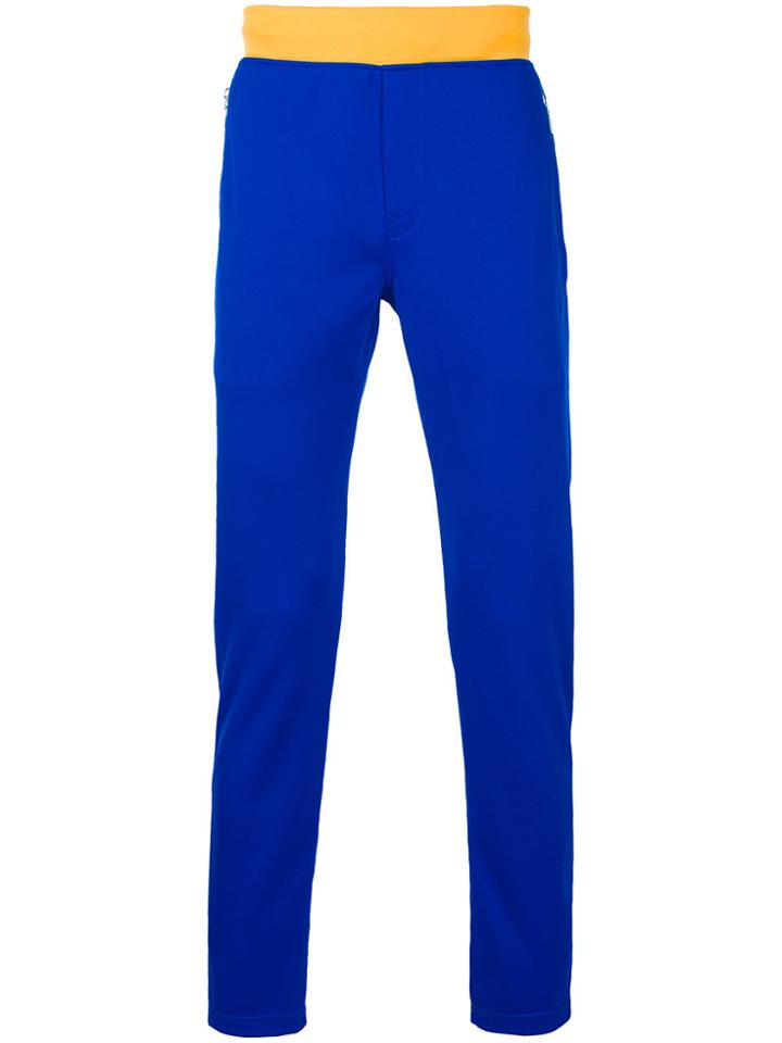 Junya Watanabe Comme Des Garçons Man Colour Block Track Pants - Blue