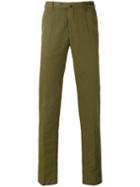 Pt01 - Straight Leg Trousers - Men - Linen/flax/cotton - 52, Green, Linen/flax/cotton