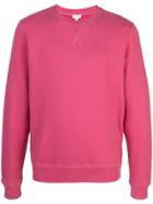 Sunspel Crewneck Sweatshirt - Pink