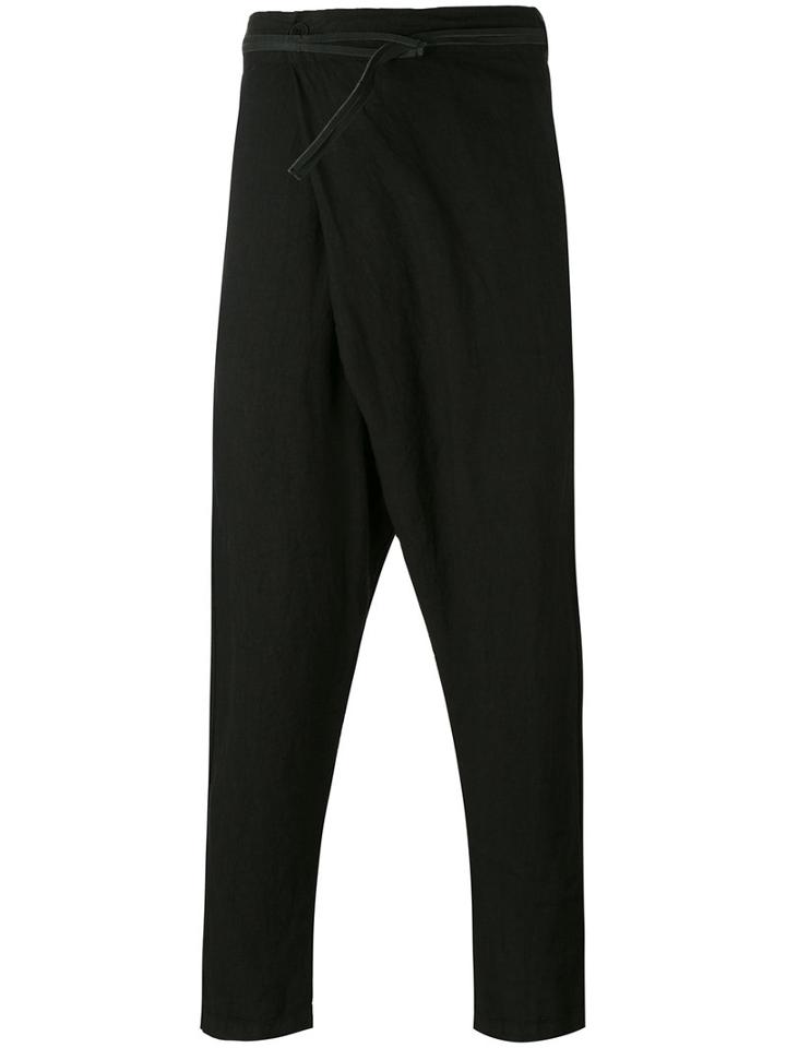 Transit - Loose Fit Trousers - Men - Linen/flax - S, Black, Linen/flax