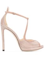 Jimmy Choo Fawne 120 Sandals - Pink & Purple