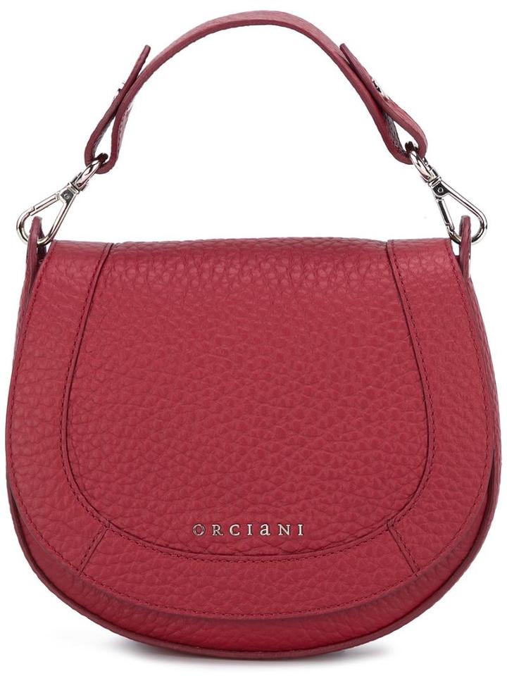 Orciani Saddle Tote Bag, Women's, Red, Calf Leather
