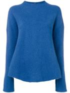 Aspesi High Boat Neck Sweater - Blue