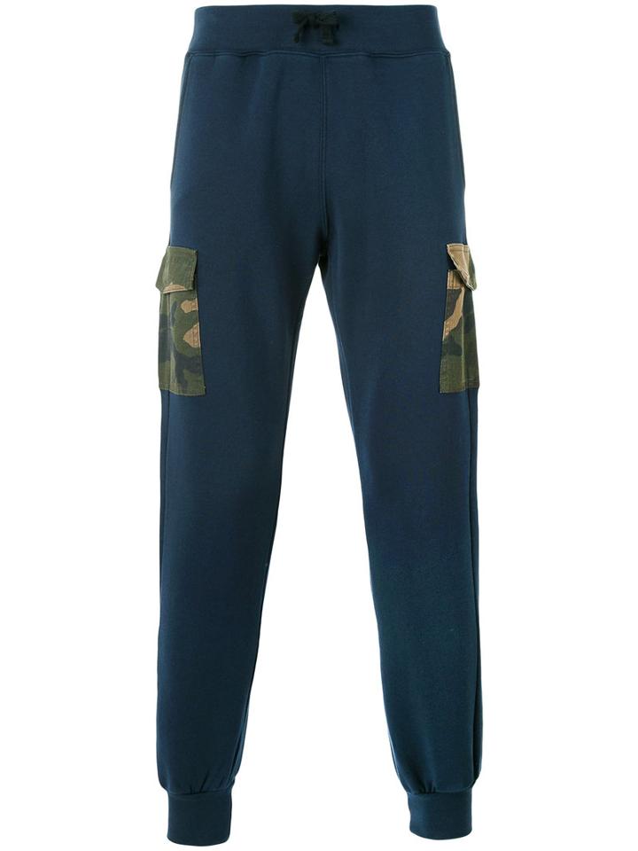 Hydrogen - Camouflage Pocket Sweatpants - Men - Cotton - Xl, Blue, Cotton
