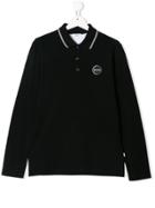 Boss Kids Teen Logo Patch Polo Shirt - Black