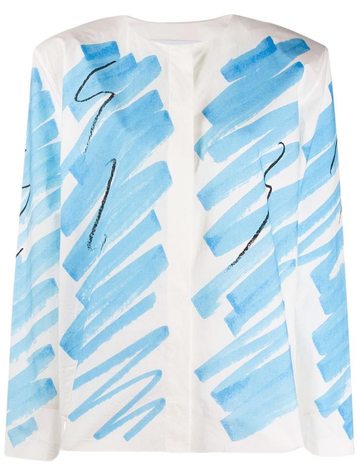Moschino Brushstroke Shirt - Blue