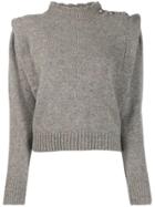 Isabel Marant Étoile Buttoned Shoulder Jumper - Grey