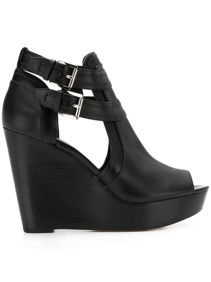 Michael Michael Kors Blaze Open-toe Boots - Black
