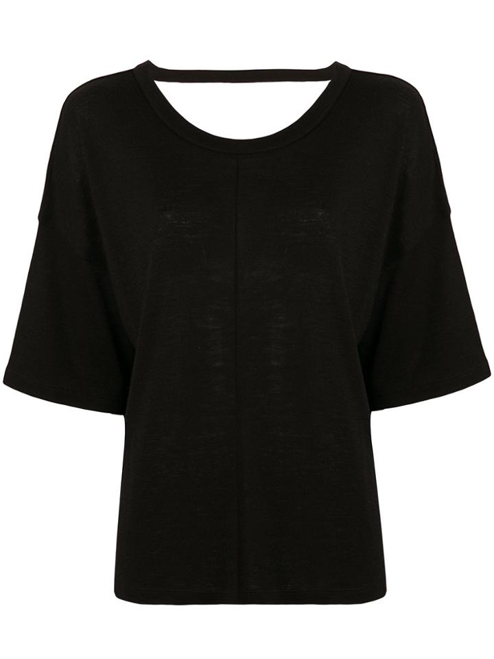 Iro Flared Sleeve T-shirt - Black