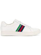 Ps Paul Smith Striped Band Low Top Sneakers - White