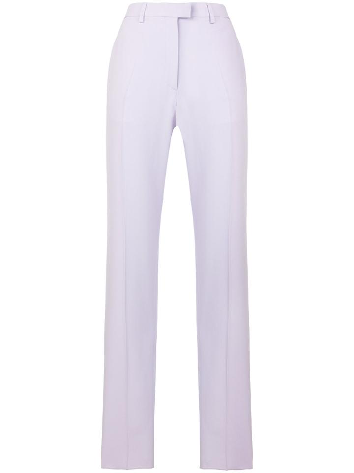 Roberto Cavalli High Rise Tailored Trousers - Pink & Purple