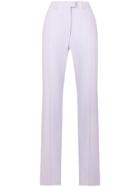 Roberto Cavalli High Rise Tailored Trousers - Pink & Purple