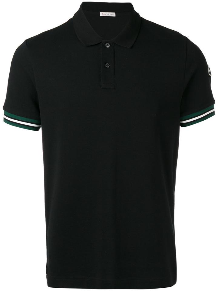 Moncler Classic Polo Shirt, Men's, Size: Xxl, Black, Cotton