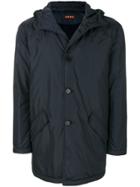 Aspesi Buttoned Hooded Jacket - Blue