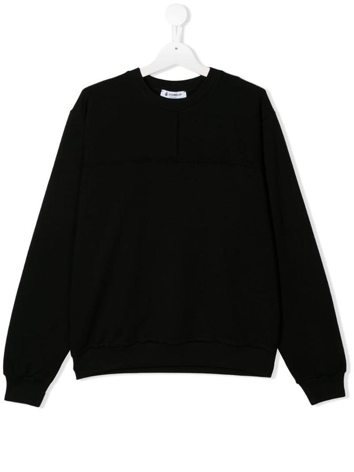 Dondup Kids Teen Established In 1999 Printed Sweathshirt - Black